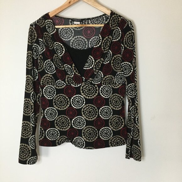 Perseption Concept Pattern Tops, Long Sleeve, Medium - Picture 1 of 5